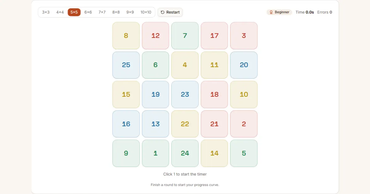 Four-Color Grid gameplay